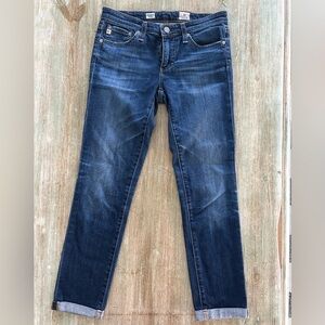 AG Adriano Goldschmmied Skinny Jeans in Dark Blue Wash, 26R